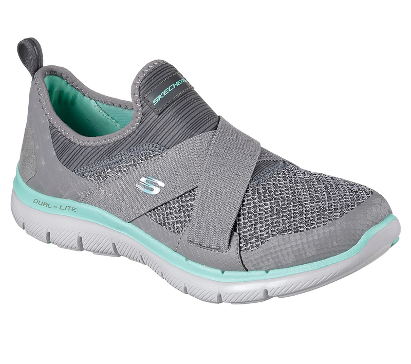 Skechers Women Flex Appeal 2.0 - New Image Gray/Turqoise