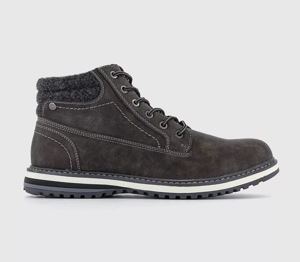 OFFICE Berrow Borg Lined Hybrid Boots Grey