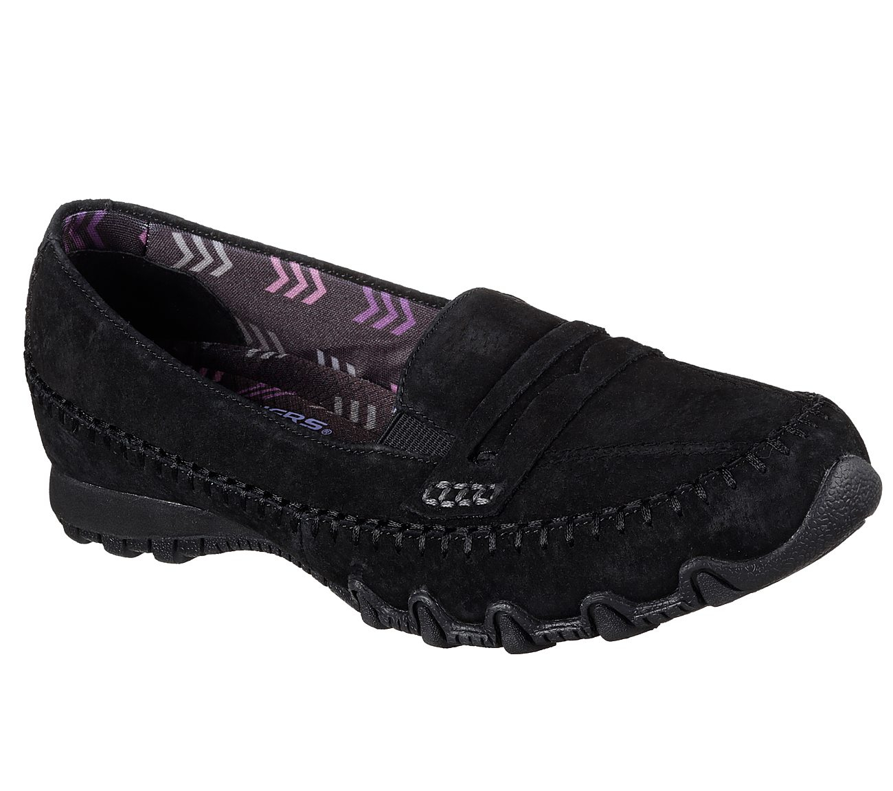 Skechers Women Relaxed Fit: Bikers - Penny Lane Black