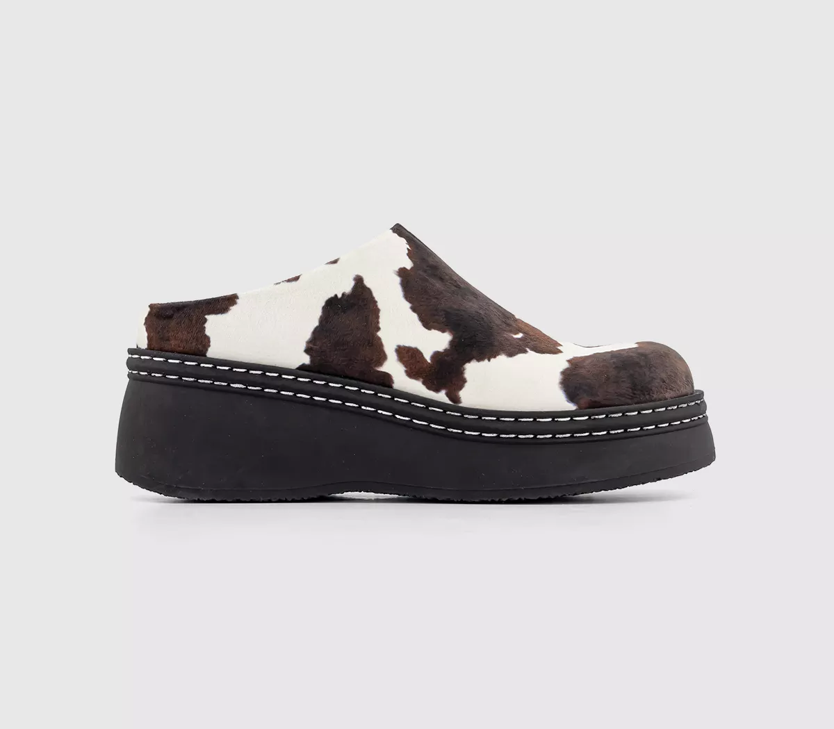 Miista Kristi Mules Cow Print