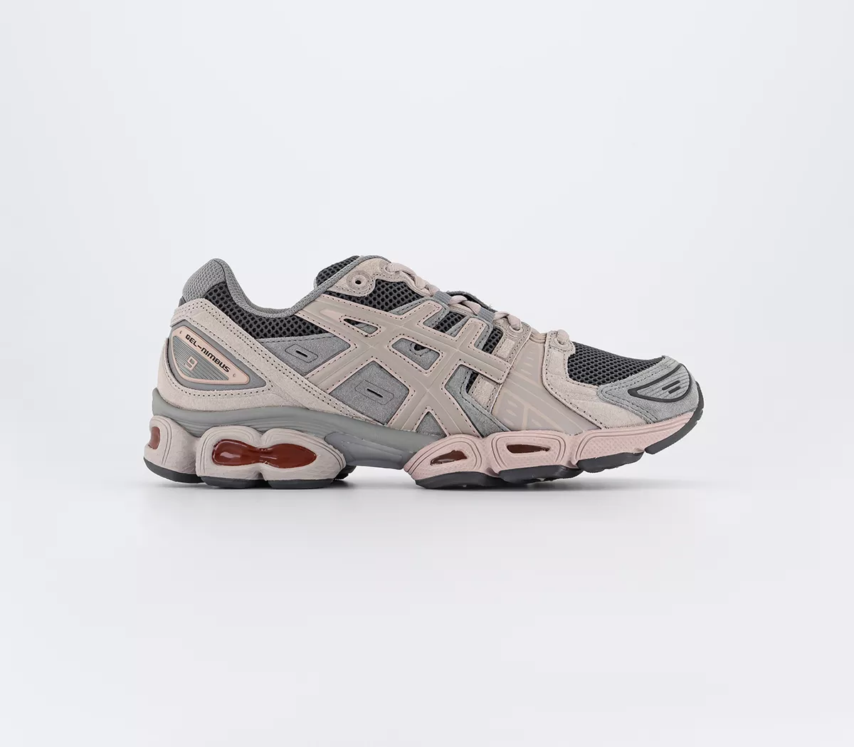 Asics Gel Nimbus 9 Trainers  White Navy