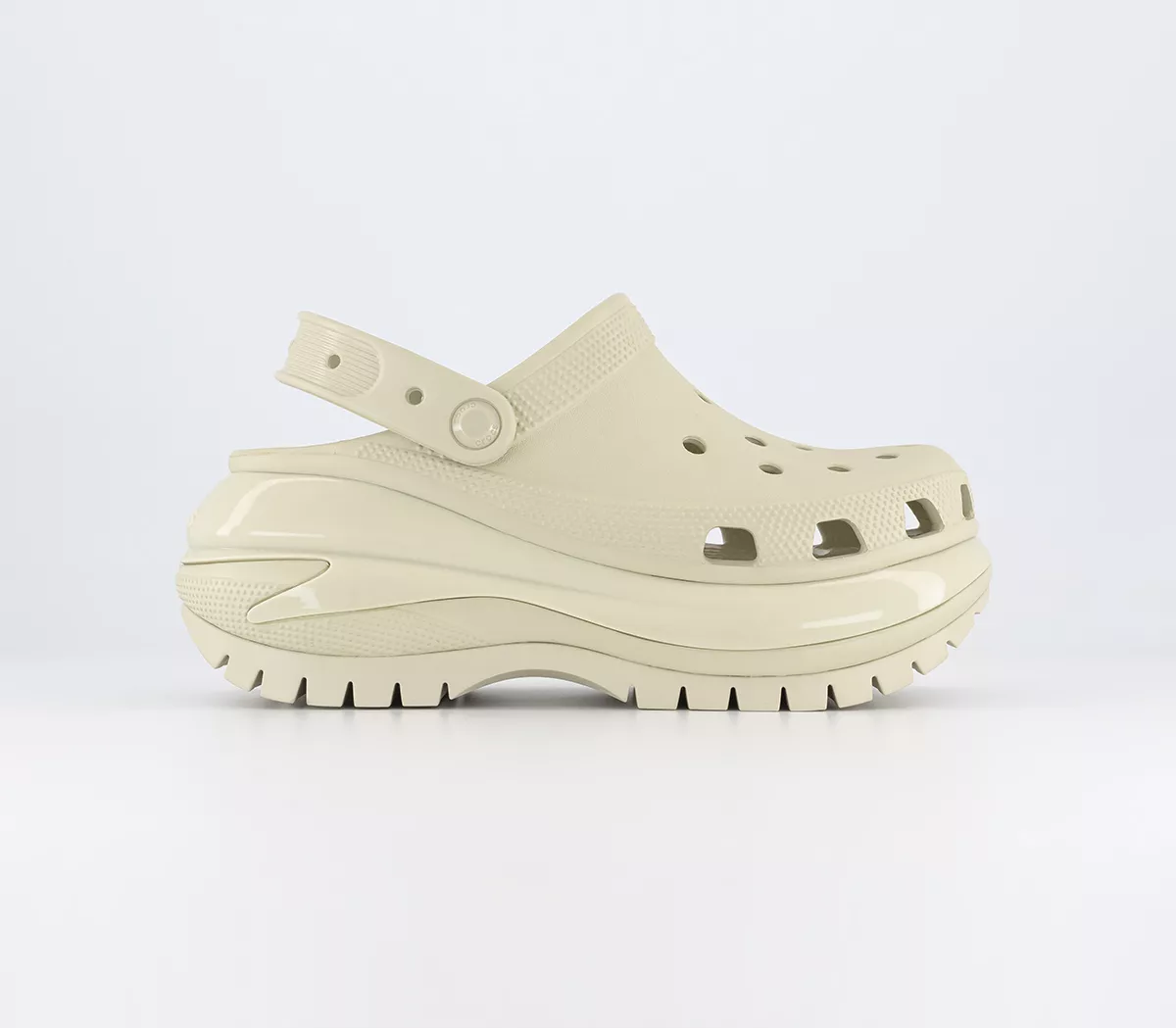 Crocs Classic Mega Crush Clogs Bone