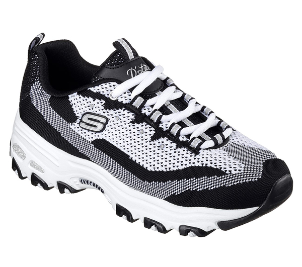 Skechers Women D'Lites - Reinvention Black/White