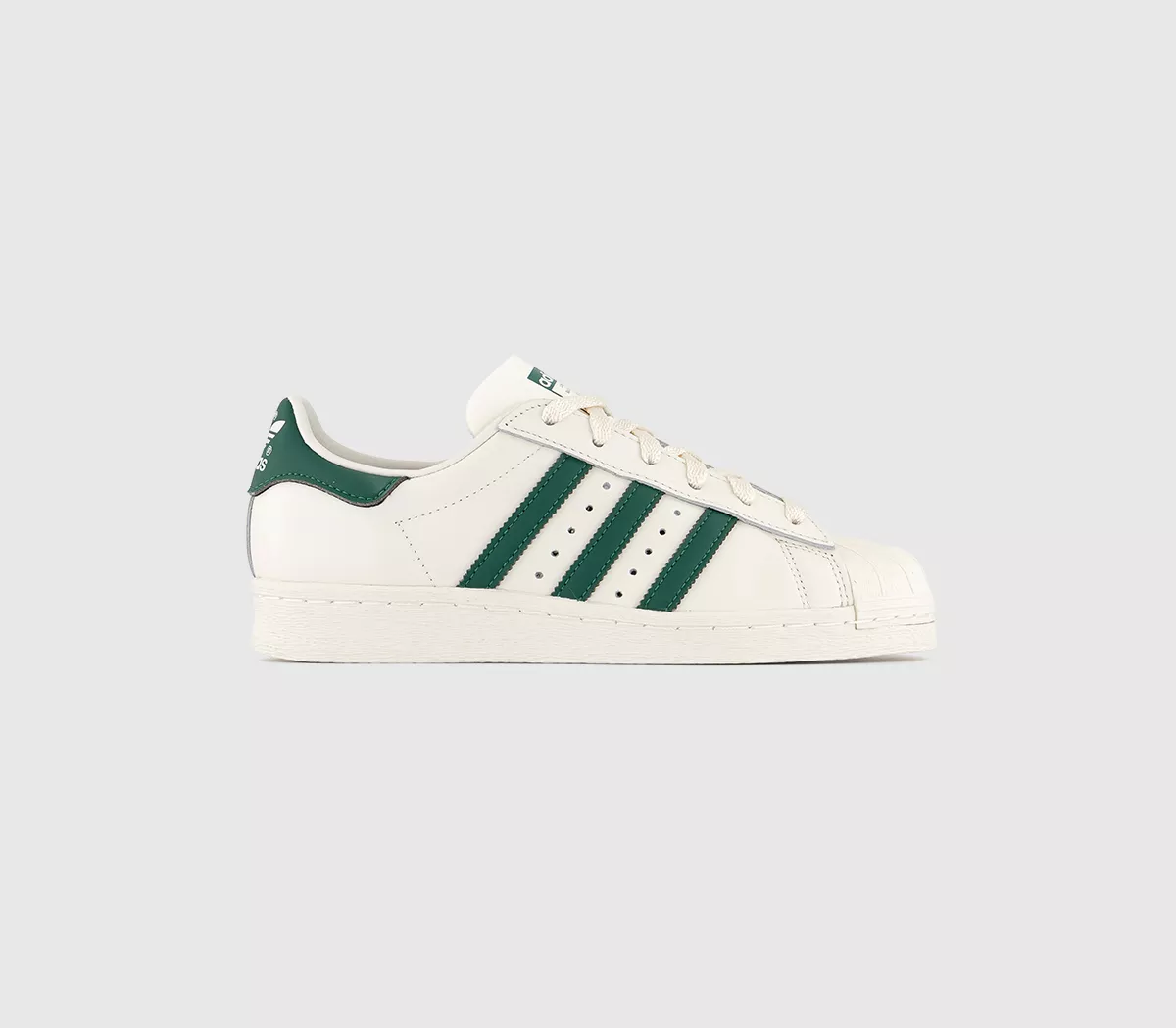 adidas Superstar 82 Trainers  Cloud White Dark Green Off White