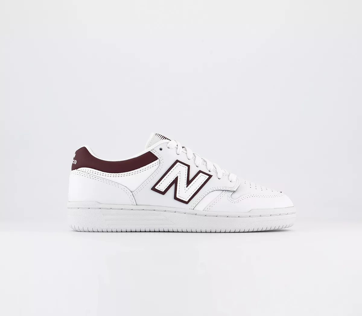 New Balance Bb480 Trainers  White Burgundy