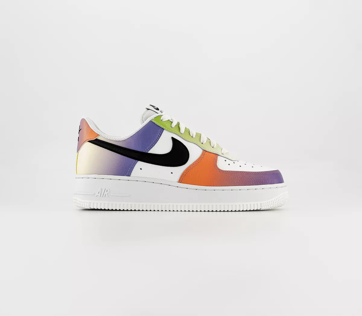 Nike Air Force 1 07 Trainers  Summit White Black Bright Mandarin