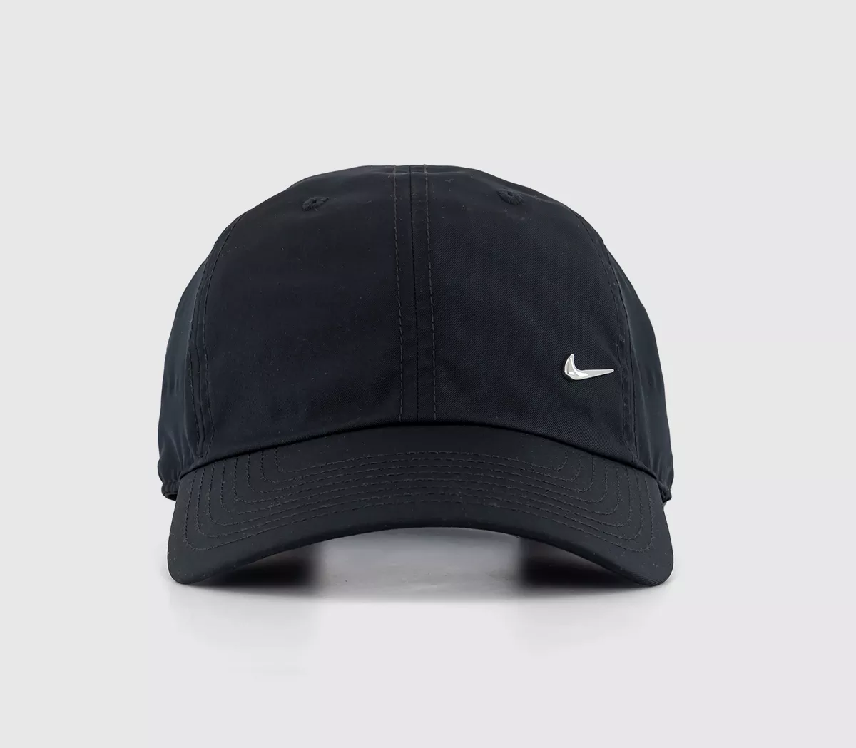 Nike Nsw Metal Swoosh Cap Black Metallic Silver