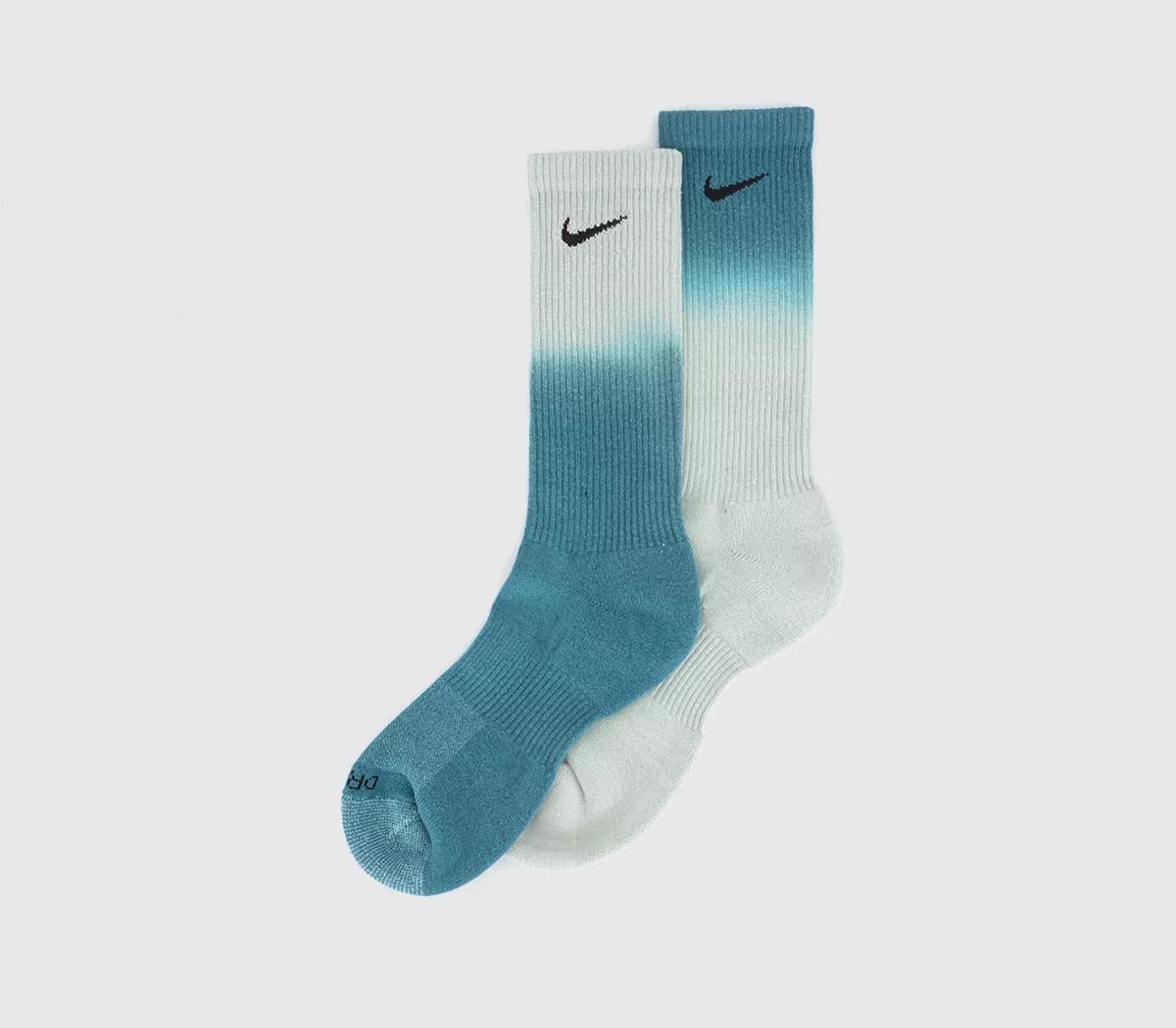 Nike Crew Socks 2 Pairs Blue Tie Dye