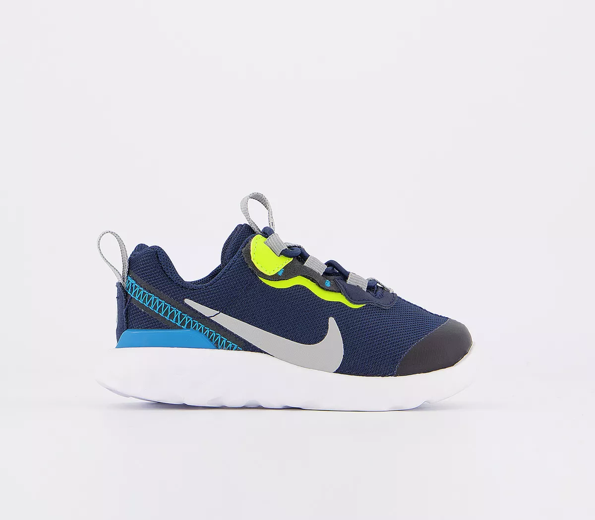 Nike Element 55 Infant Trainers Midnight Navy Smoke Grey Lemon Venom