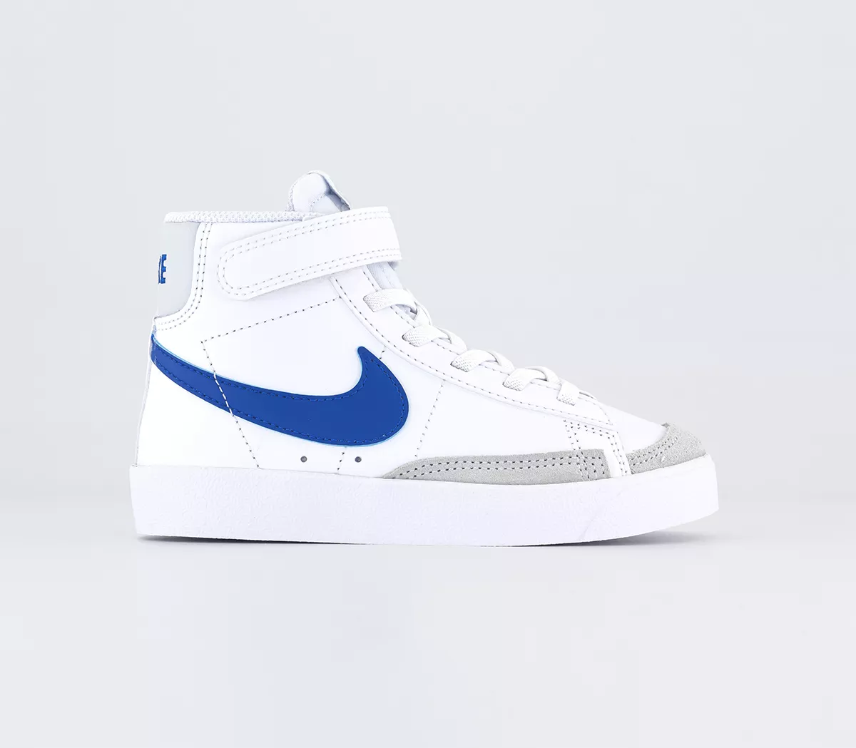 Nike Blazer Mid '77 Kids Trainers White Game Royal Pure Platinum