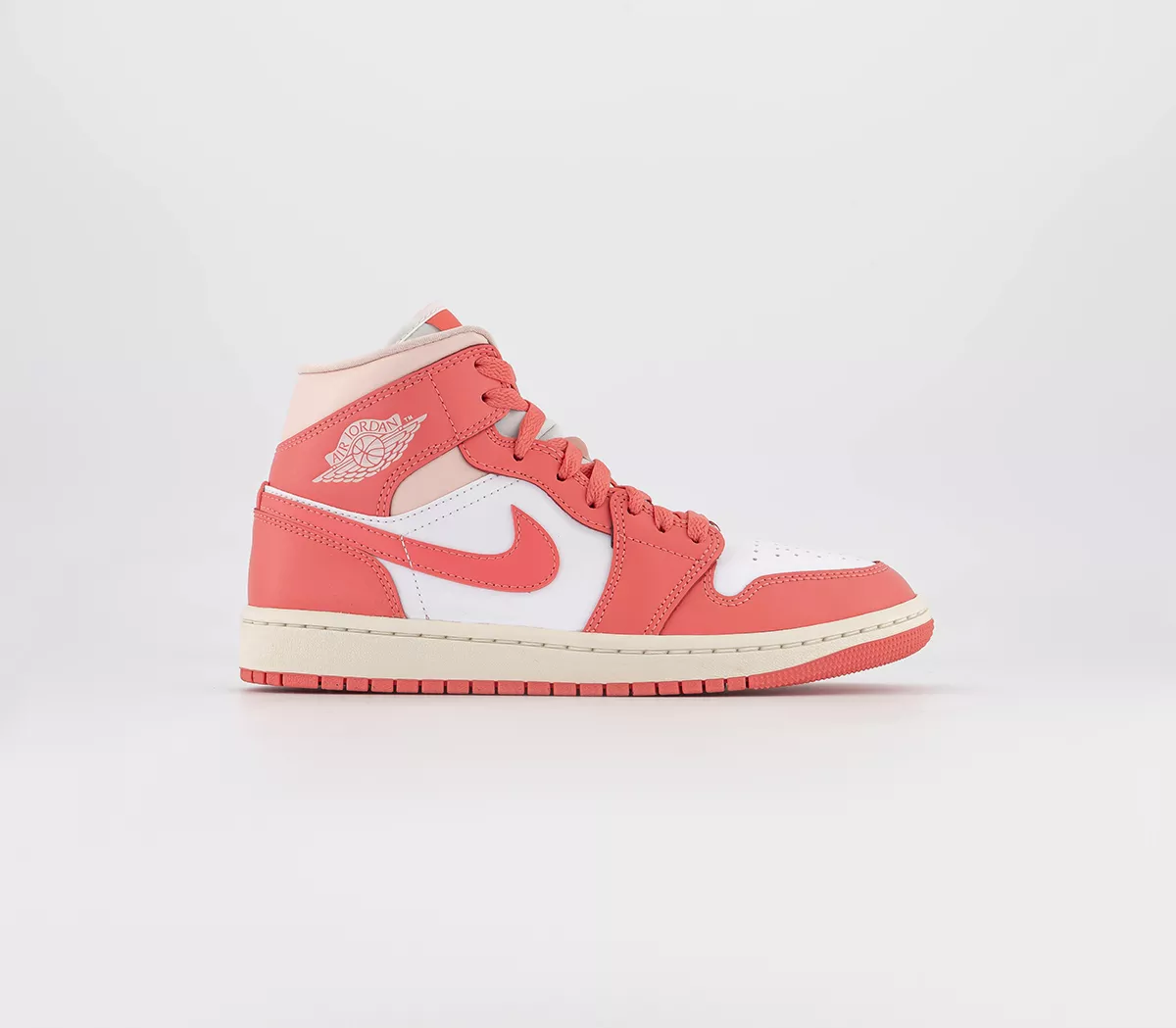 Jordan Air Jordan 1 Mid Trainers  White Sea Coral Atmosphere Sail