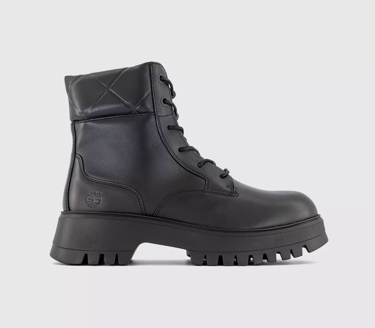 Timberland Tn Lace Up Boots Black Rizu Liso