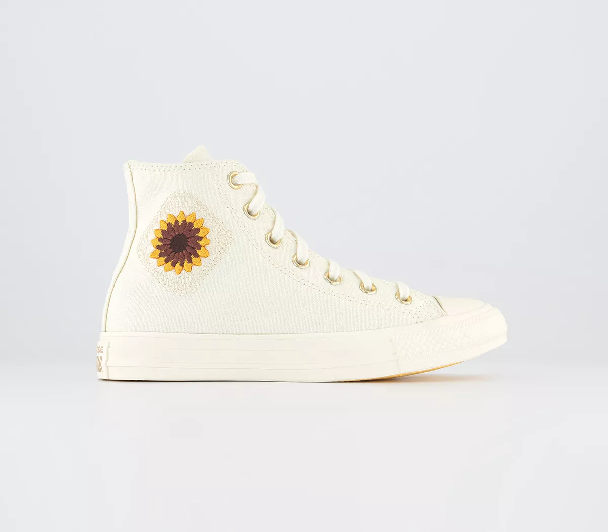 Converse Converse All Star Hi Trainers Egret Egret Light Gold Sunflower