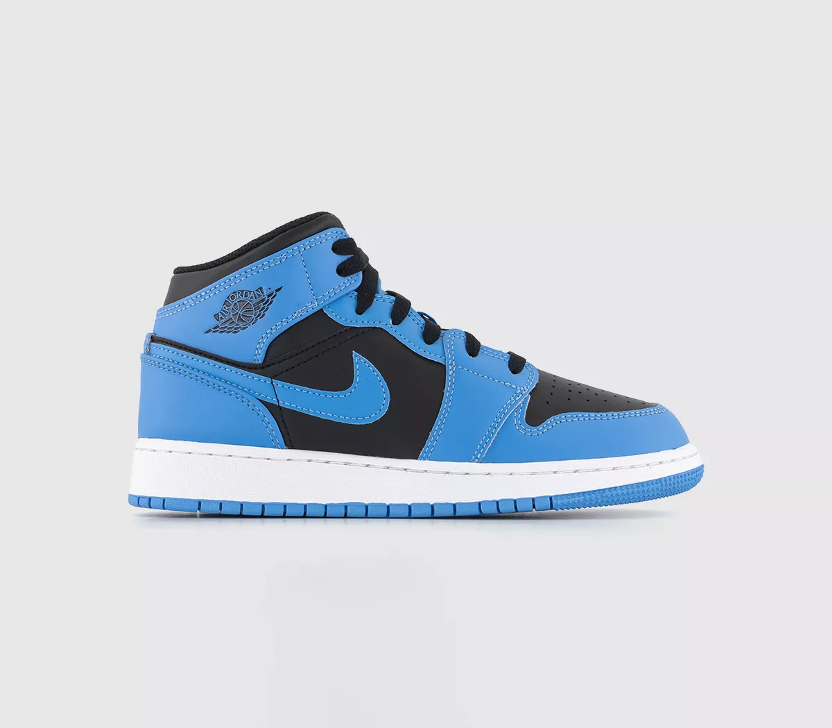 Jordan Jordan 1 Mid Junior Trainers  University Blue Black White