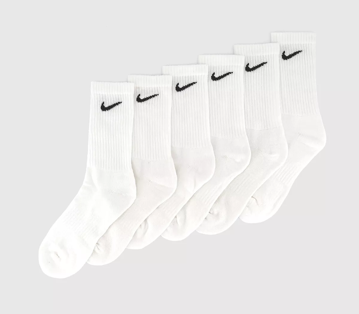 Nike Nike Everyday Cushioned 6 Pack White Black