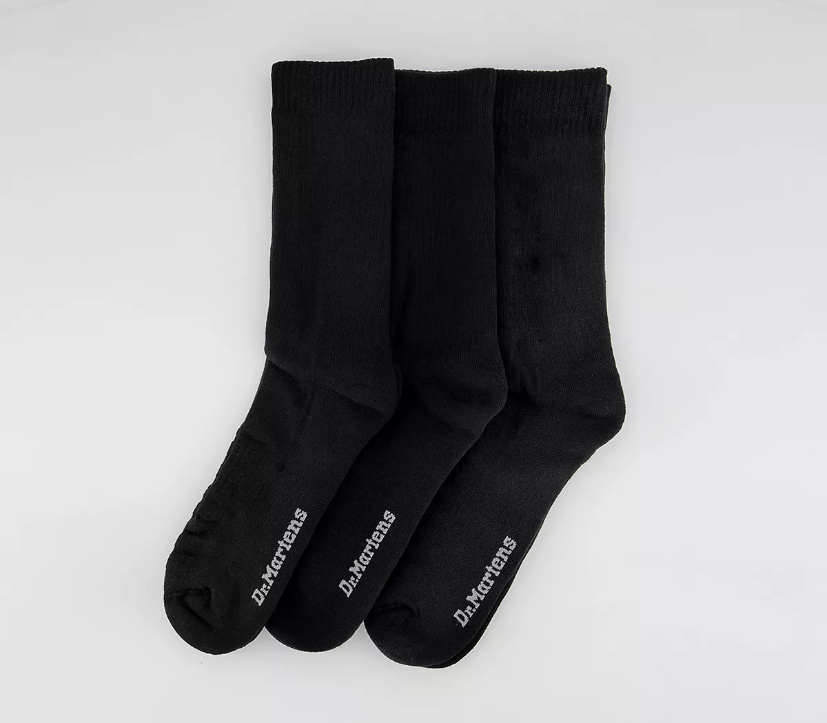 Dr. Martens Double Doc 3 pack Black Organic Cotton Blend