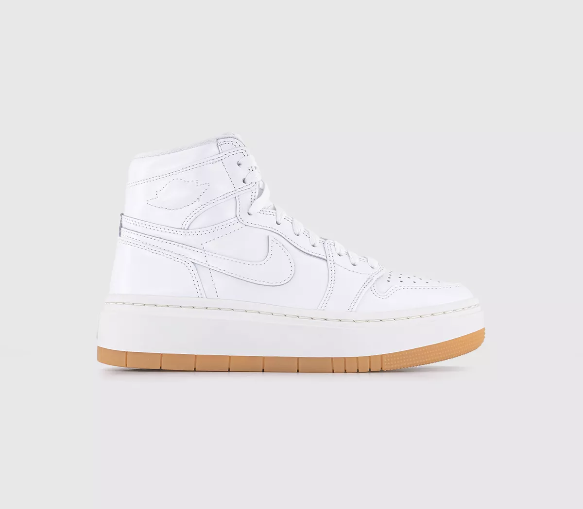 Jordan Air Jordan 1 Elevate Hi Trainers White White Sail Gum Light Brown