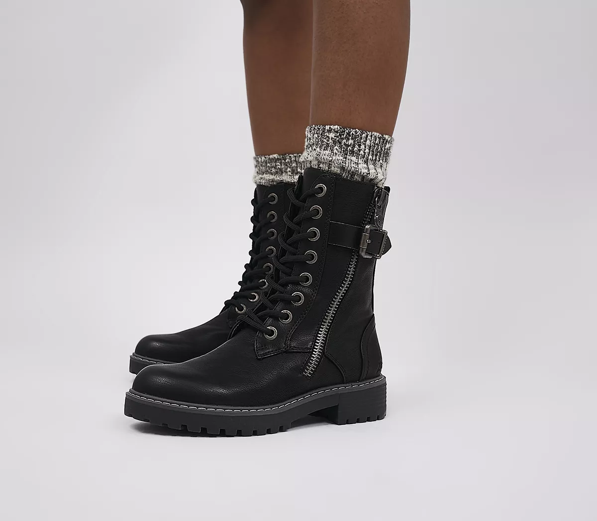 Blowfish Malibu Rauly 2 Zip Boots Black Local Sheriff