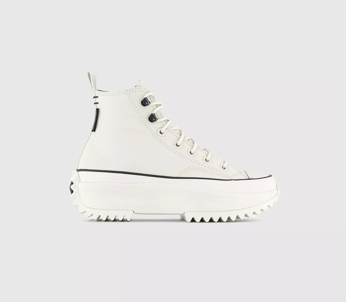 Converse Run Star Hike Trainers  Egret Black White