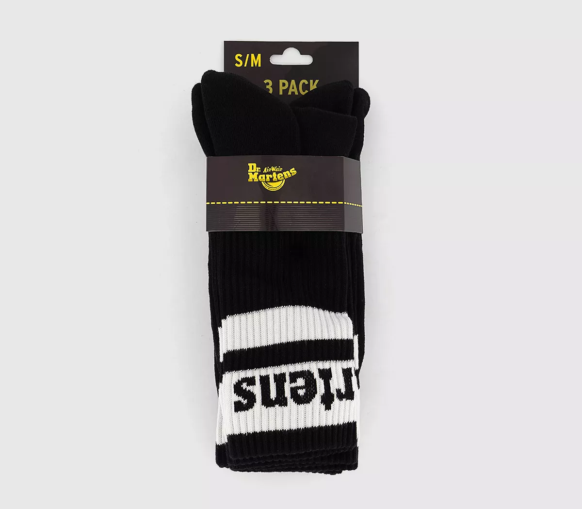 Dr. Martens Athletic 3 Pack Socks Black