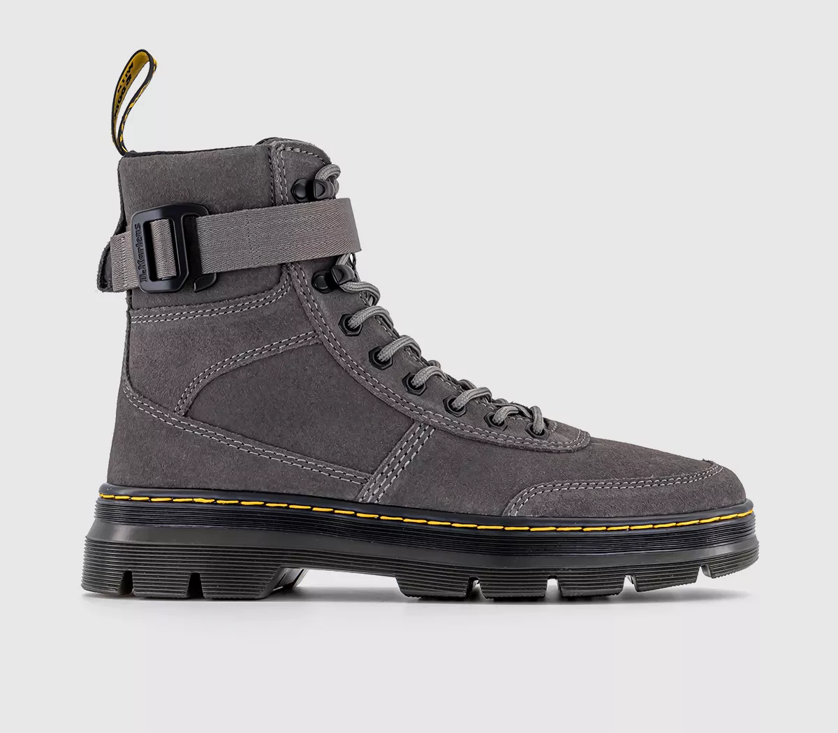 Dr. Martens Combs Tech Boots Gunmetal Eh Suede