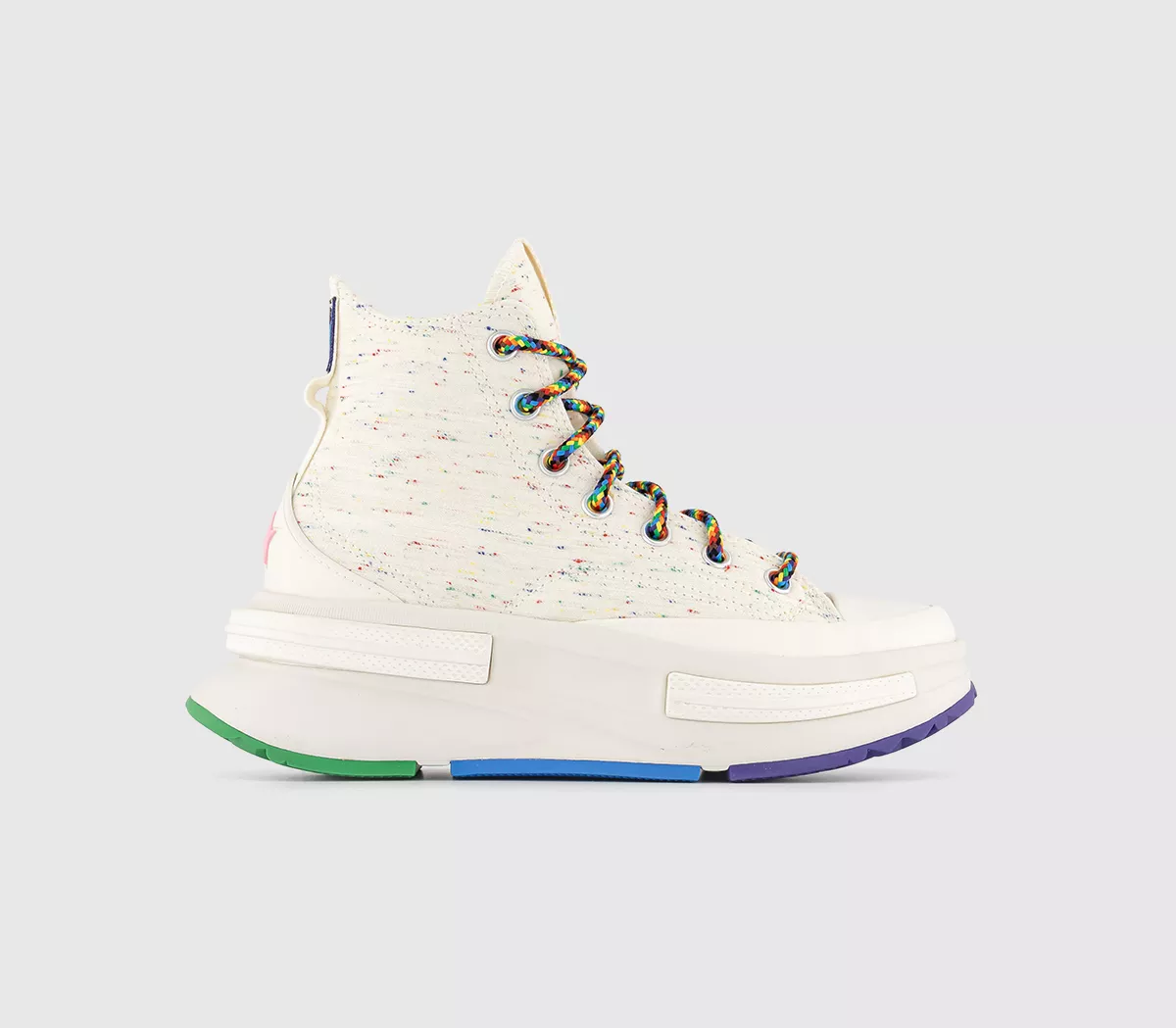 Converse Run Star Legacy Trainers Egret 90s Pink Gnarly Blue