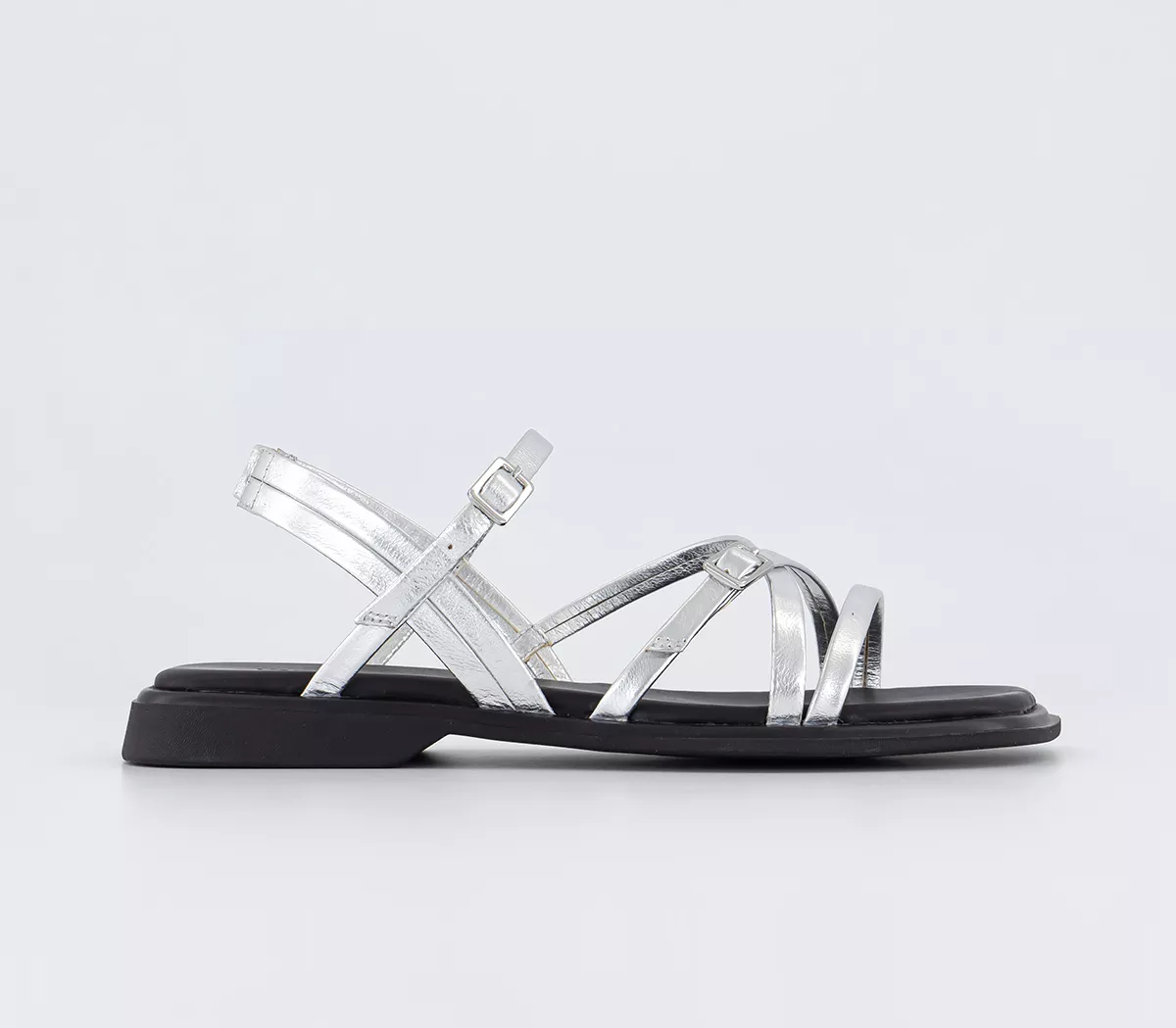 Vagabond Shoemakers Izzy Strappy Sandals Silver
