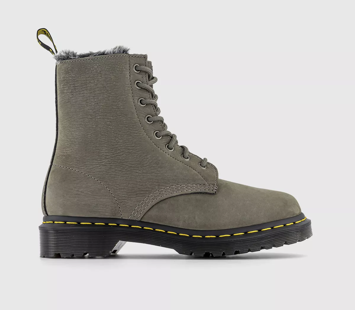 Dr. Martens 1460 Serena 8 Eye Boots  Nickel Grey