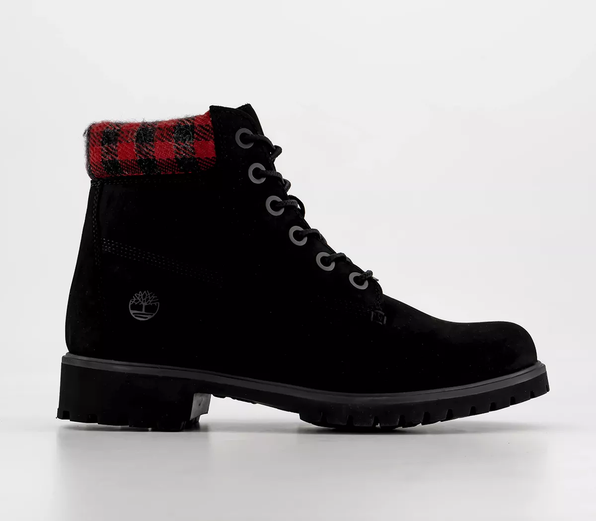 Timberland Timberland Lyonsdale 6 Inch Boots Black Plaid Collar