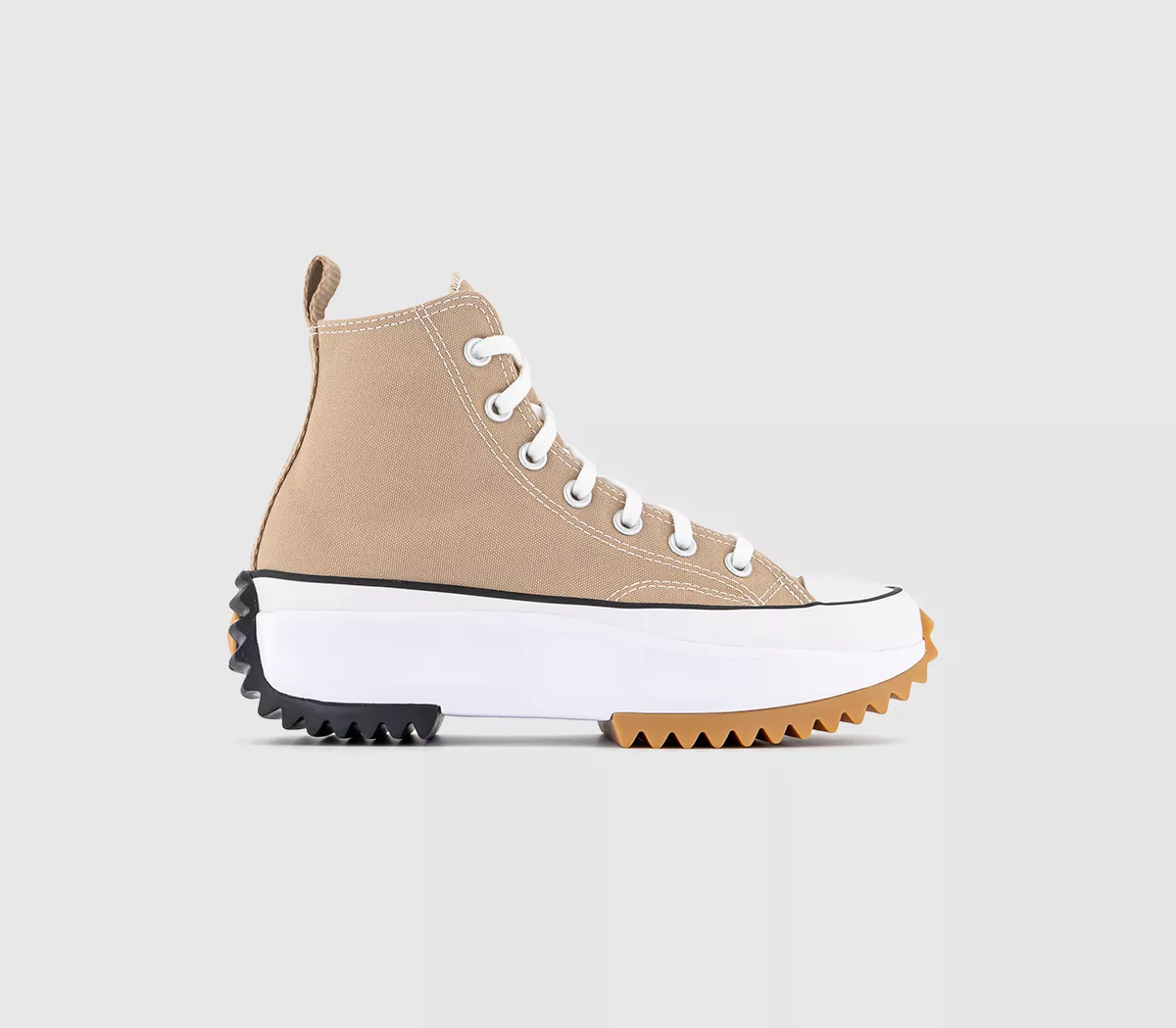 Converse Run Star Hike Platform Trainers Hemp Black White