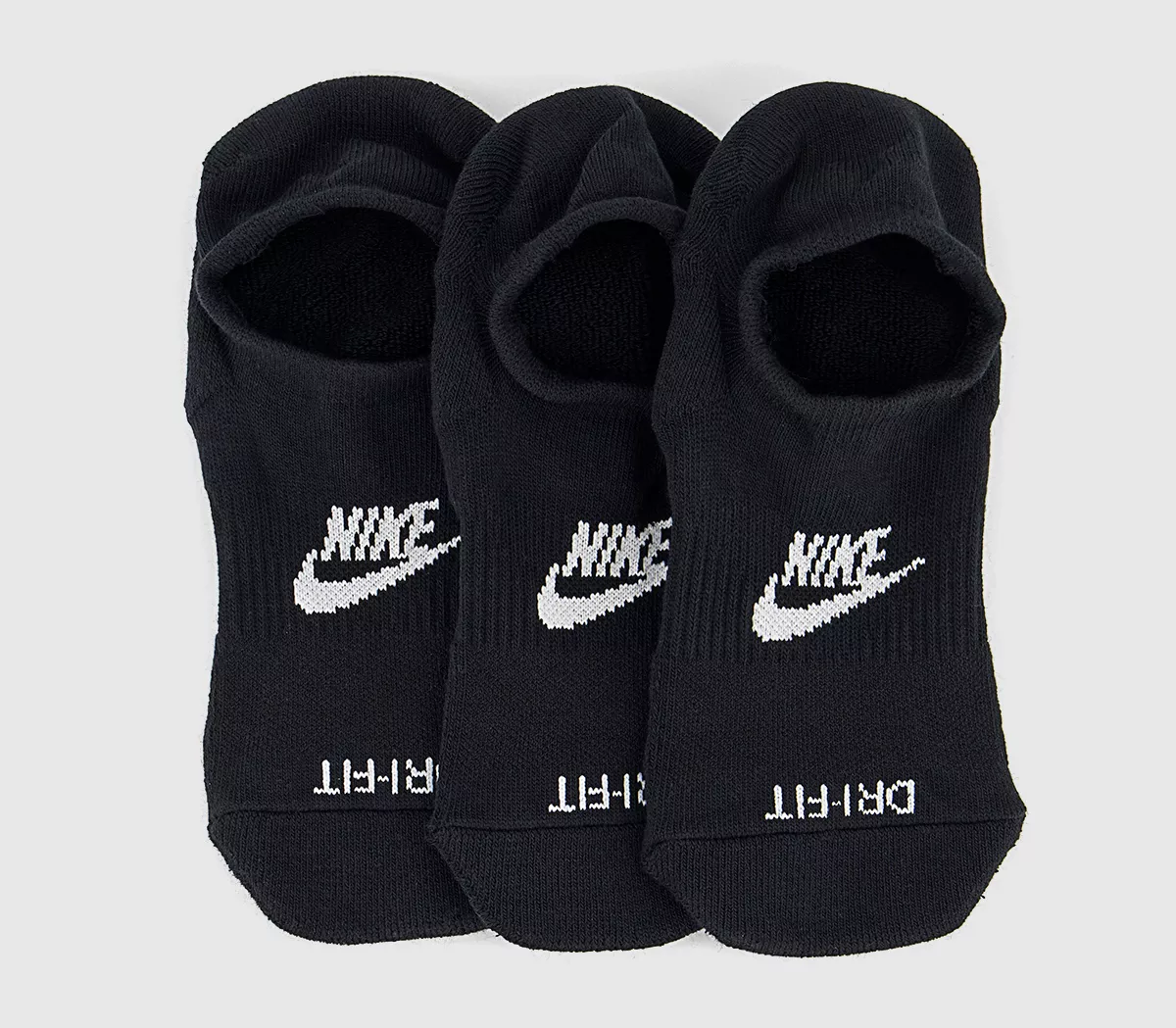 Nike Nike Footie Socks Black White