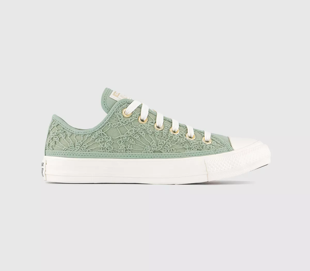 Converse Converse All Star Low Trainers  Summit Sage Dried Sage Egret Crochet