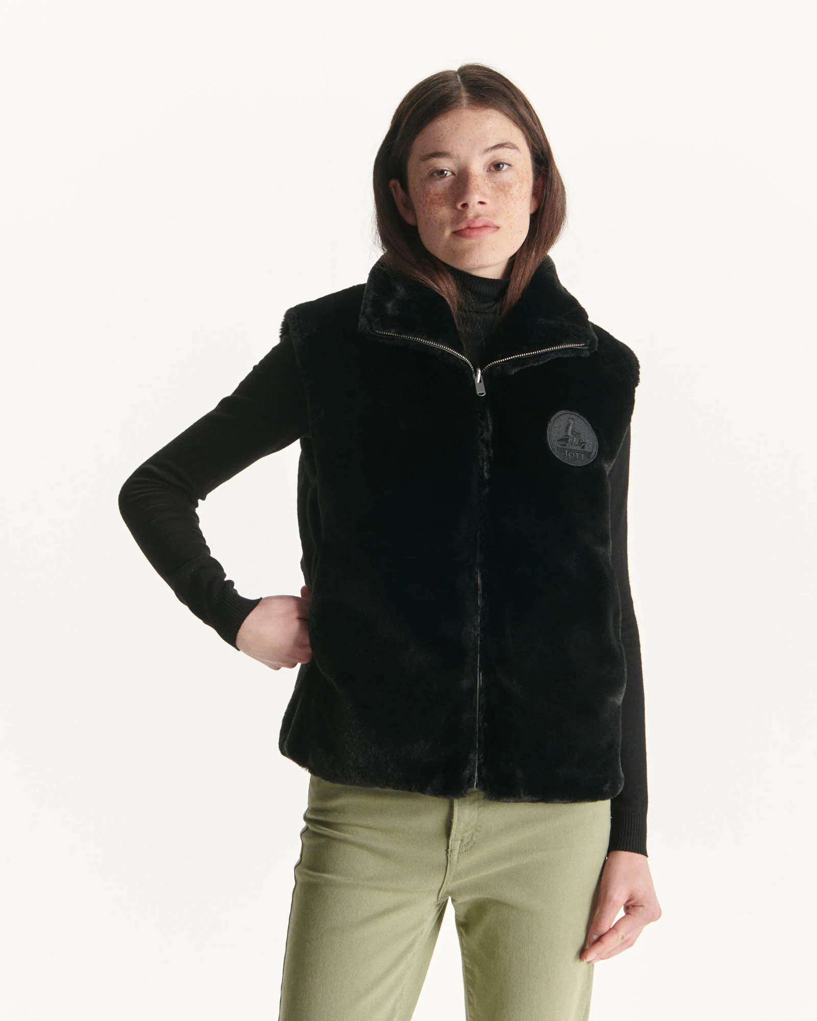 Down jacket sleeveless reversible Grand Froid Natural Daria 2.0