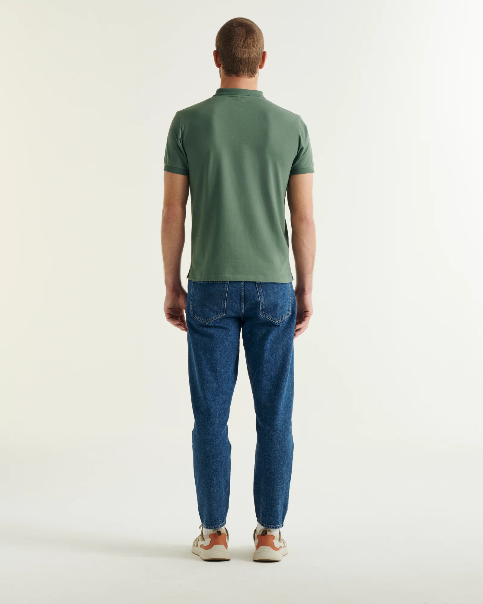 Polo shirt in organic cotton White Marbella