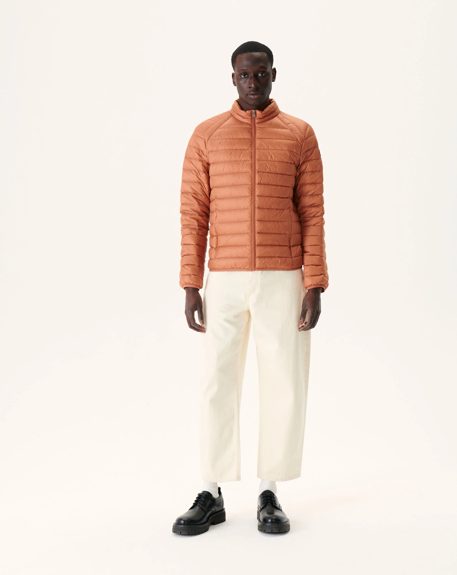 Light down jacket Denim blue Mat