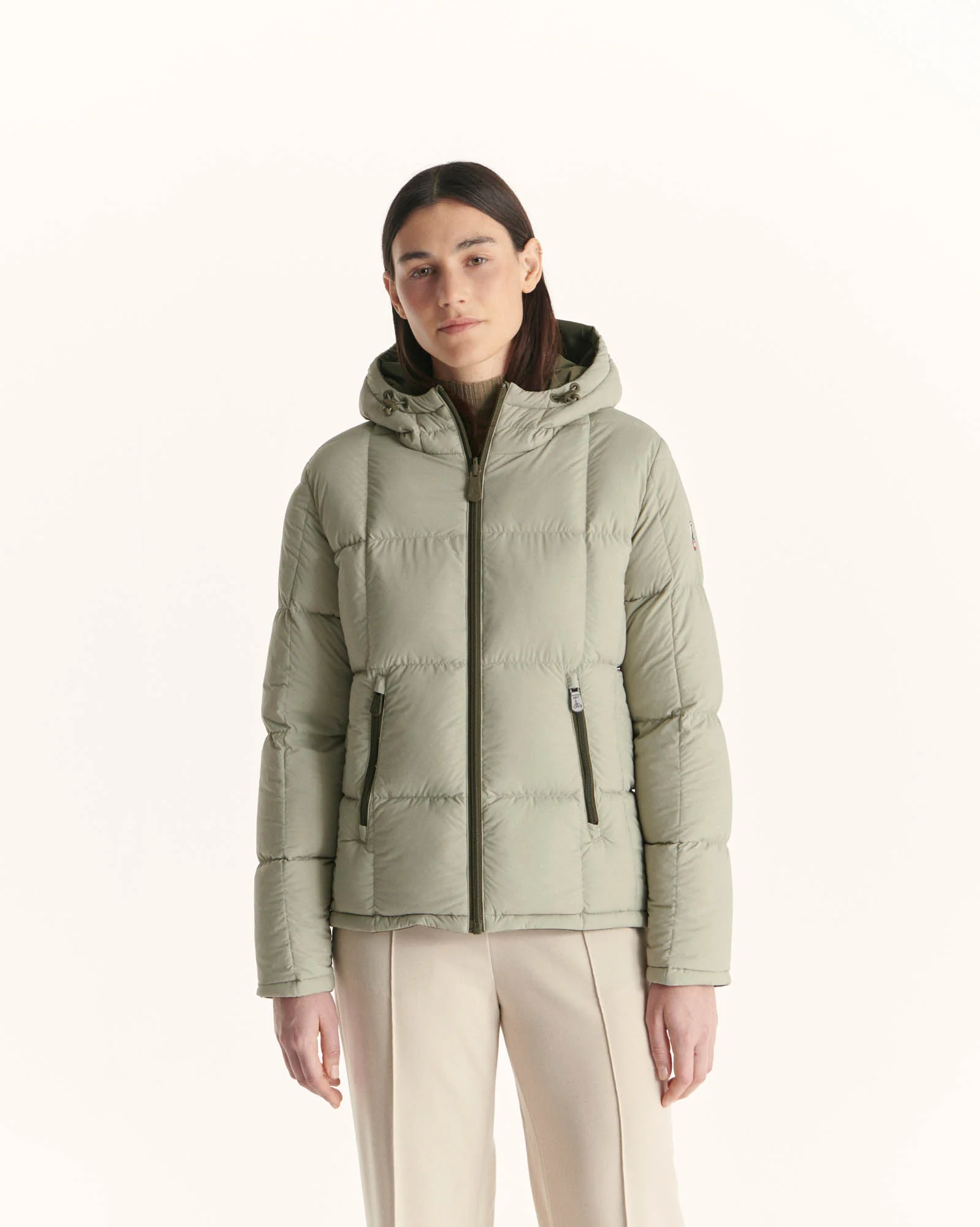 Reversible Great Cold Down Jacket Beige/Ecru Victoria
