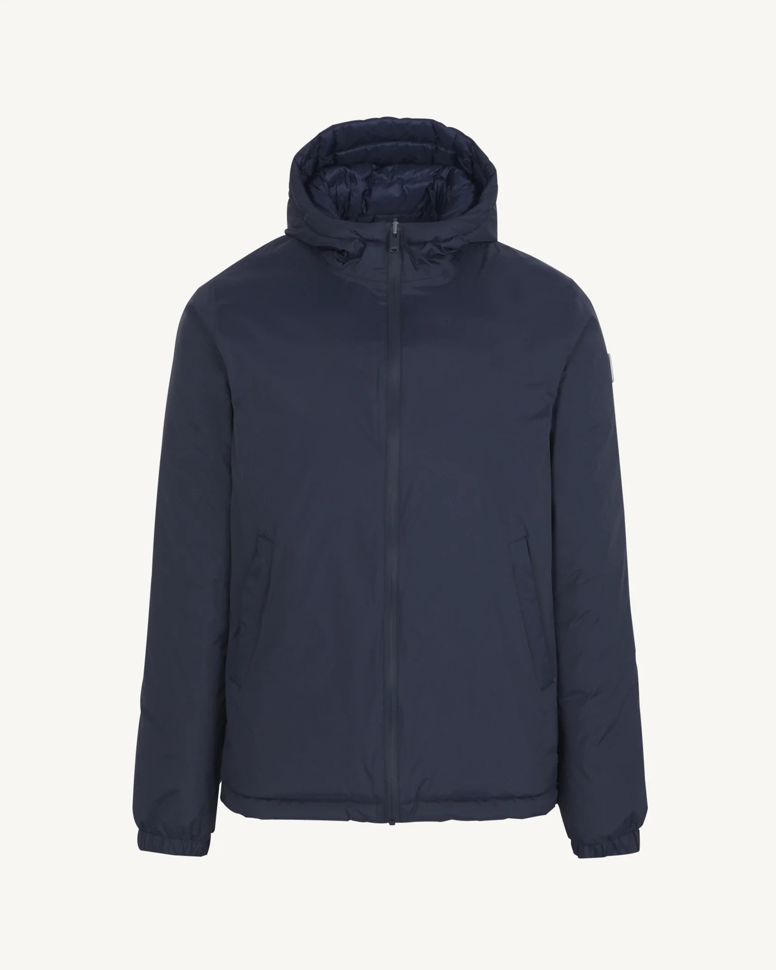 Down jacket reversible hooded Marine Bergen 2.0