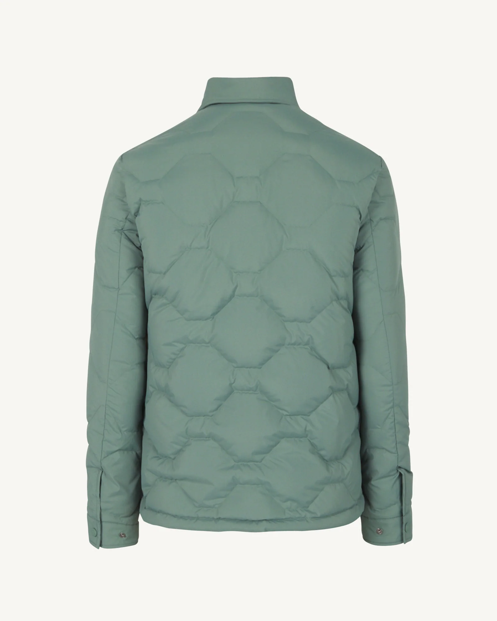 Down jacket Ultralight overshirt Celadon green Andy