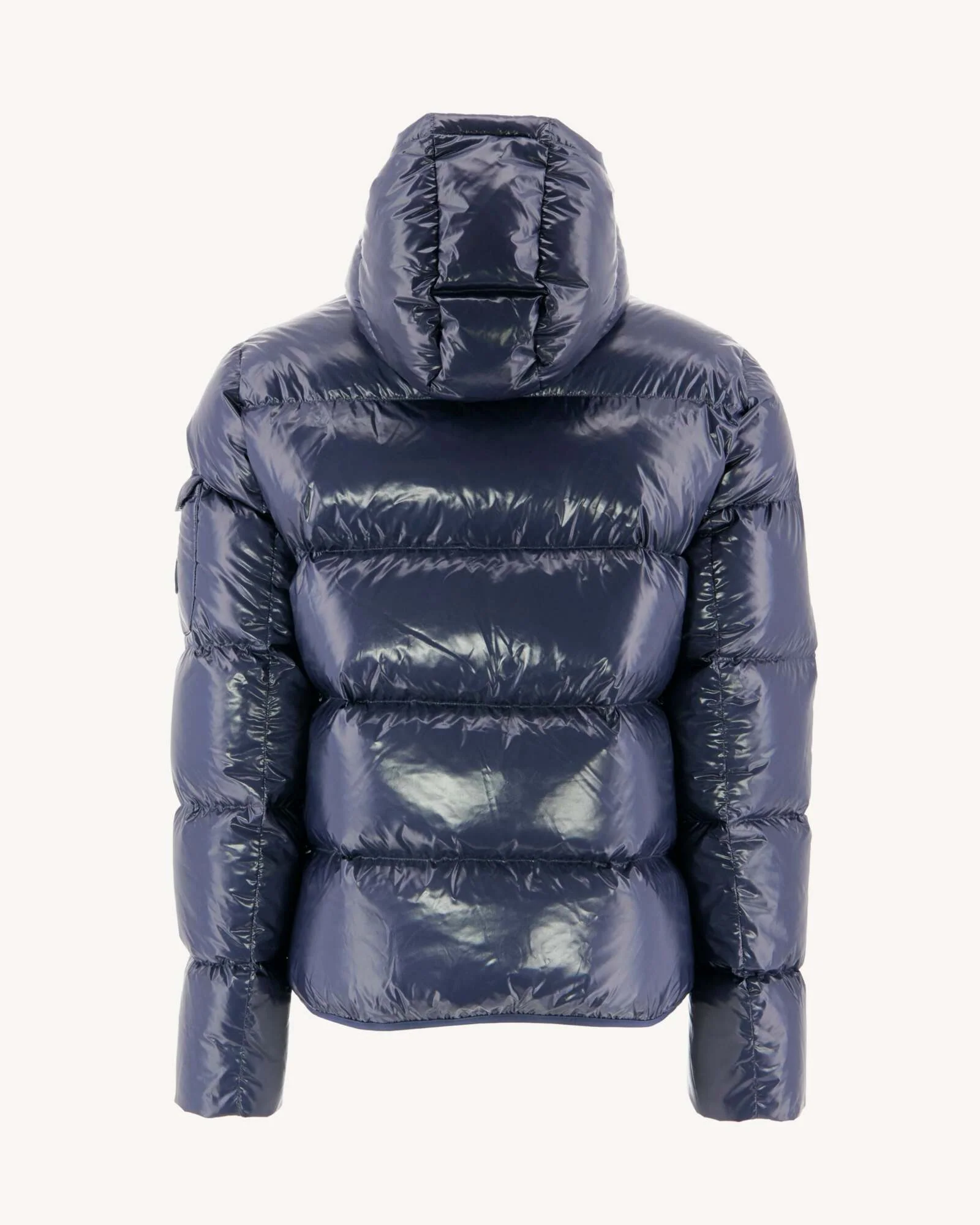 Down jacket Grand Froid hoodie lacquered Navy Java