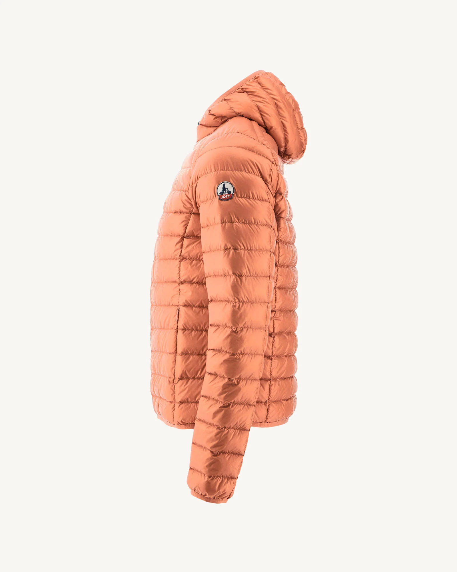 Light hooded puffer jacket Red Nico