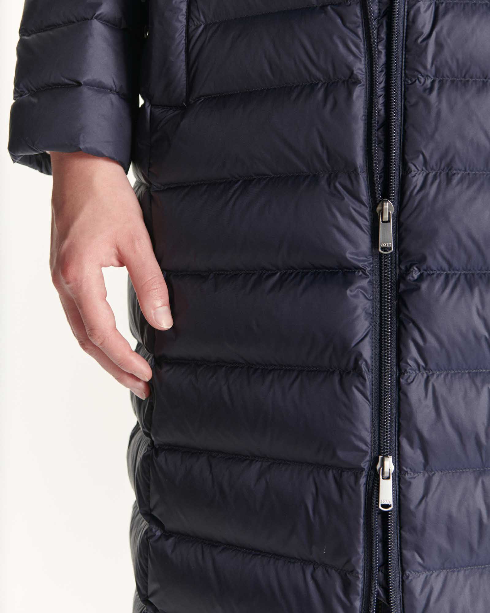 Down jacket long and light Marine Laurie 2.0
