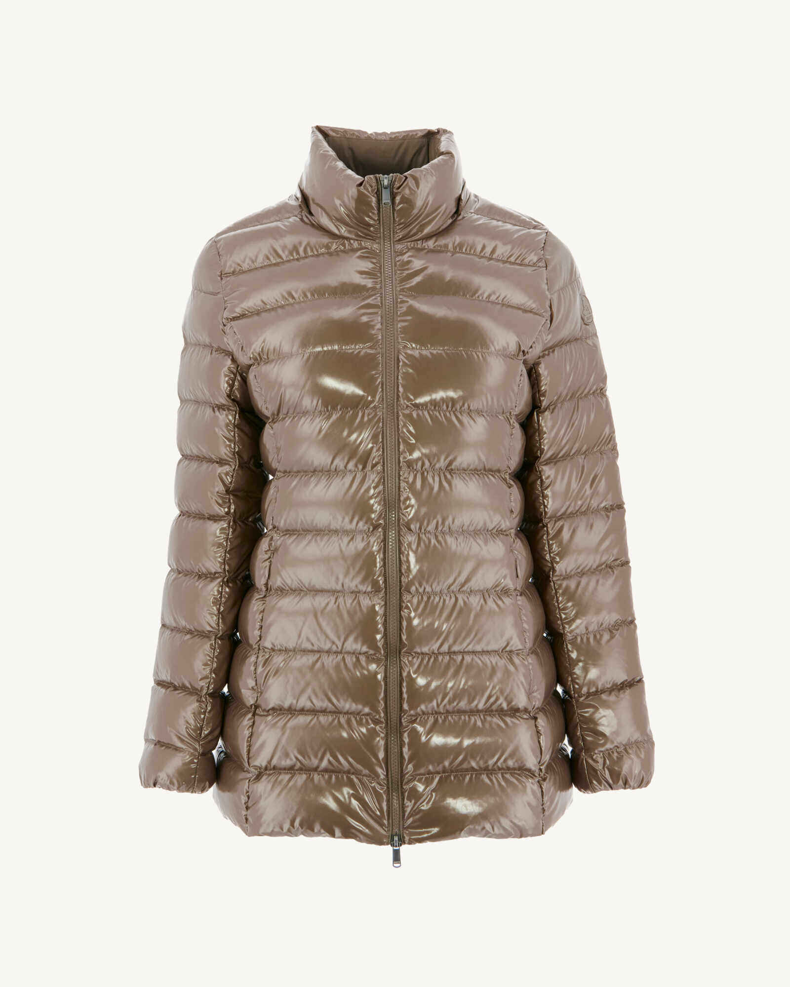 Down jacket mid-length Grand Froid Pearl Black lacquered