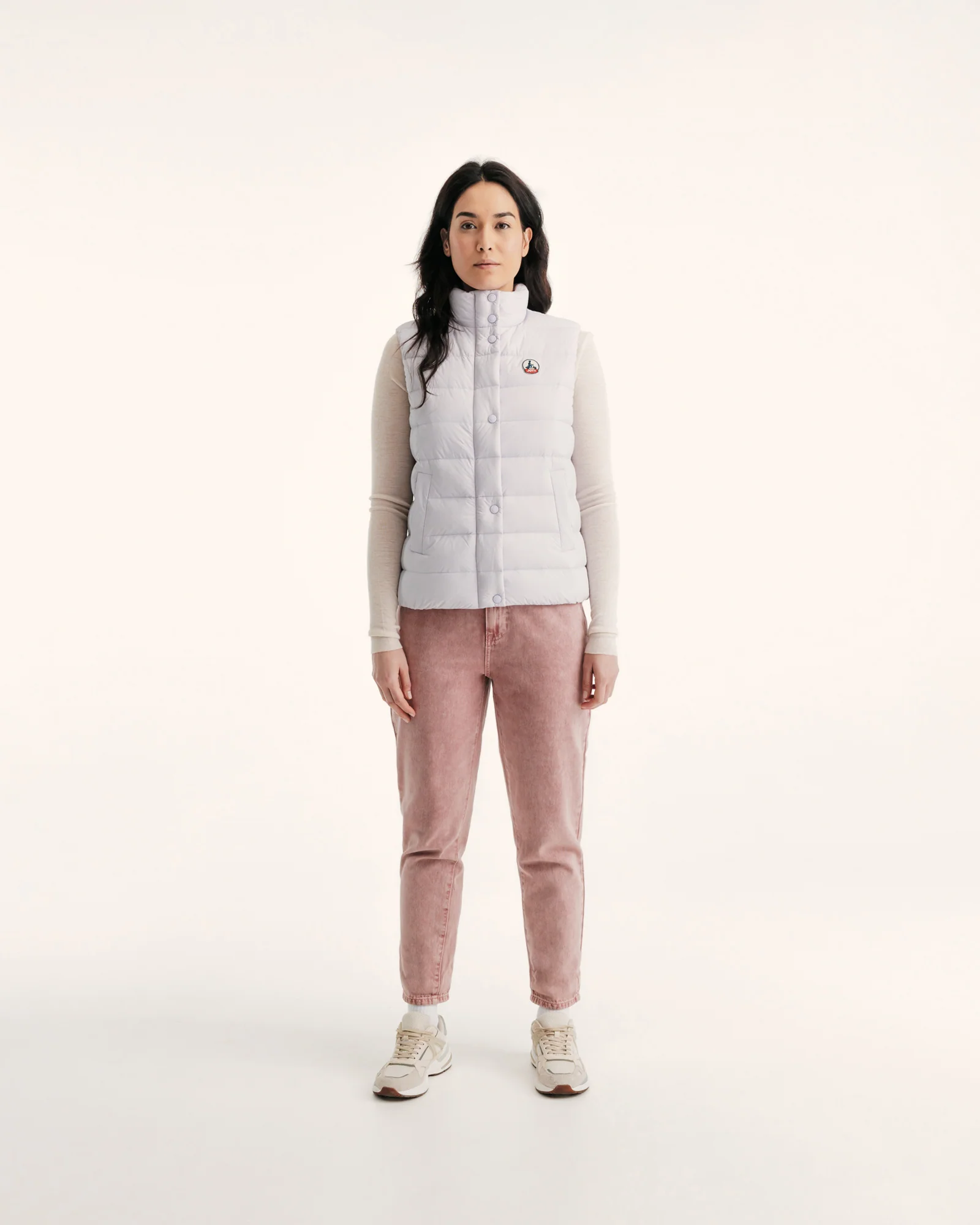Down jacket light sleeveless Pale mauve Valentine