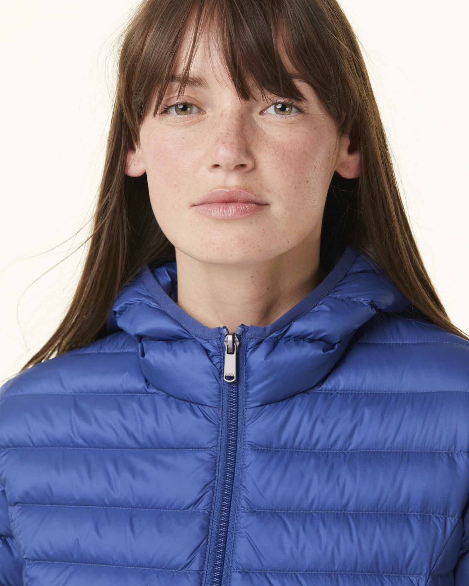 Down jacket light Celadon green Cloe hoodie