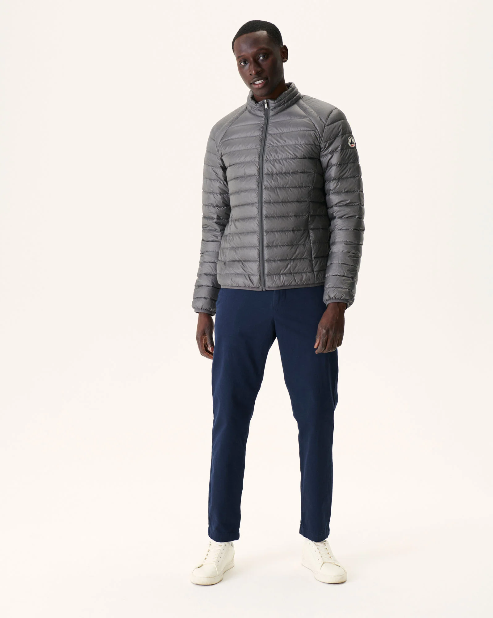 Light down jacket Denim blue Mat