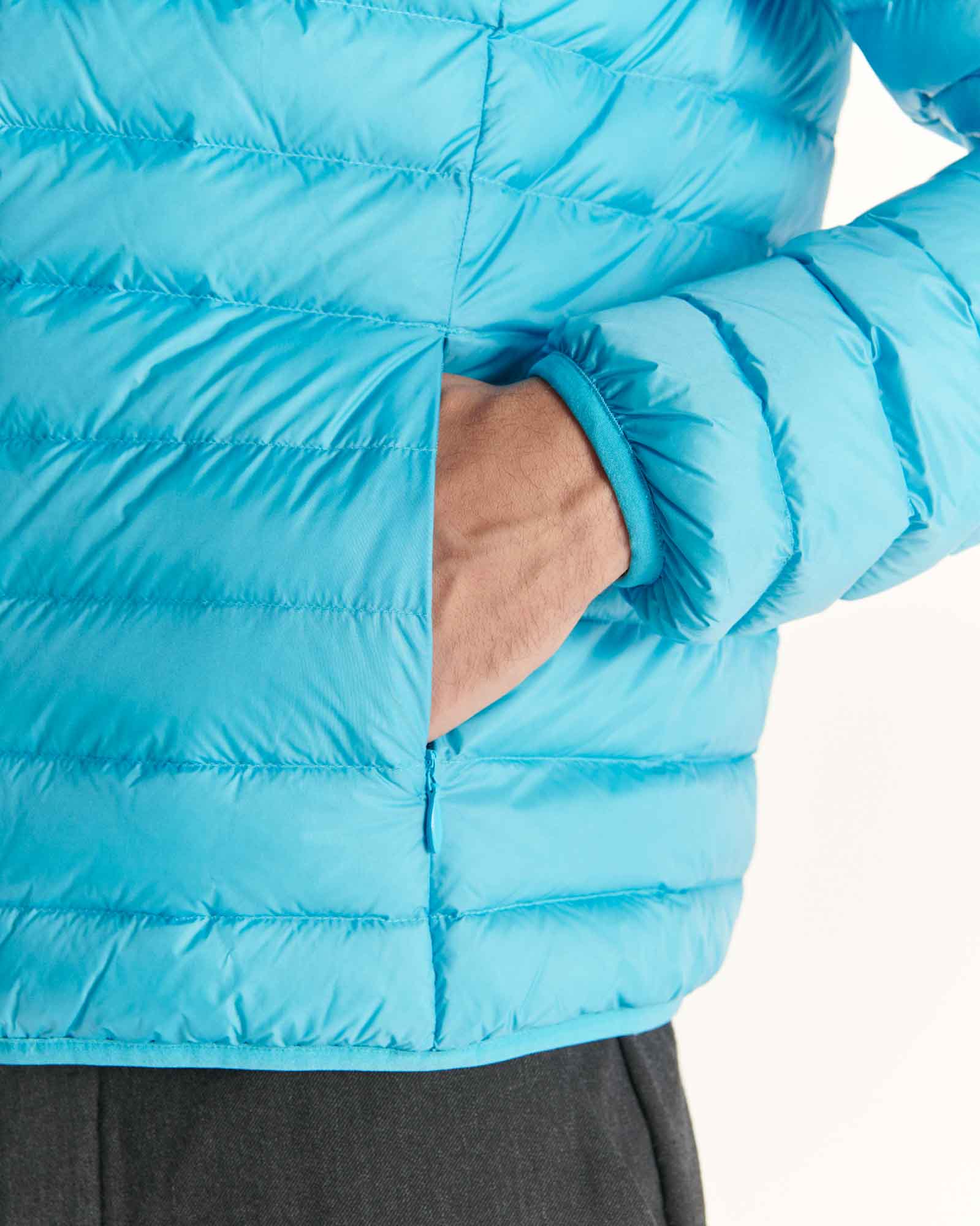 Light hooded puffer jacket Red Nico