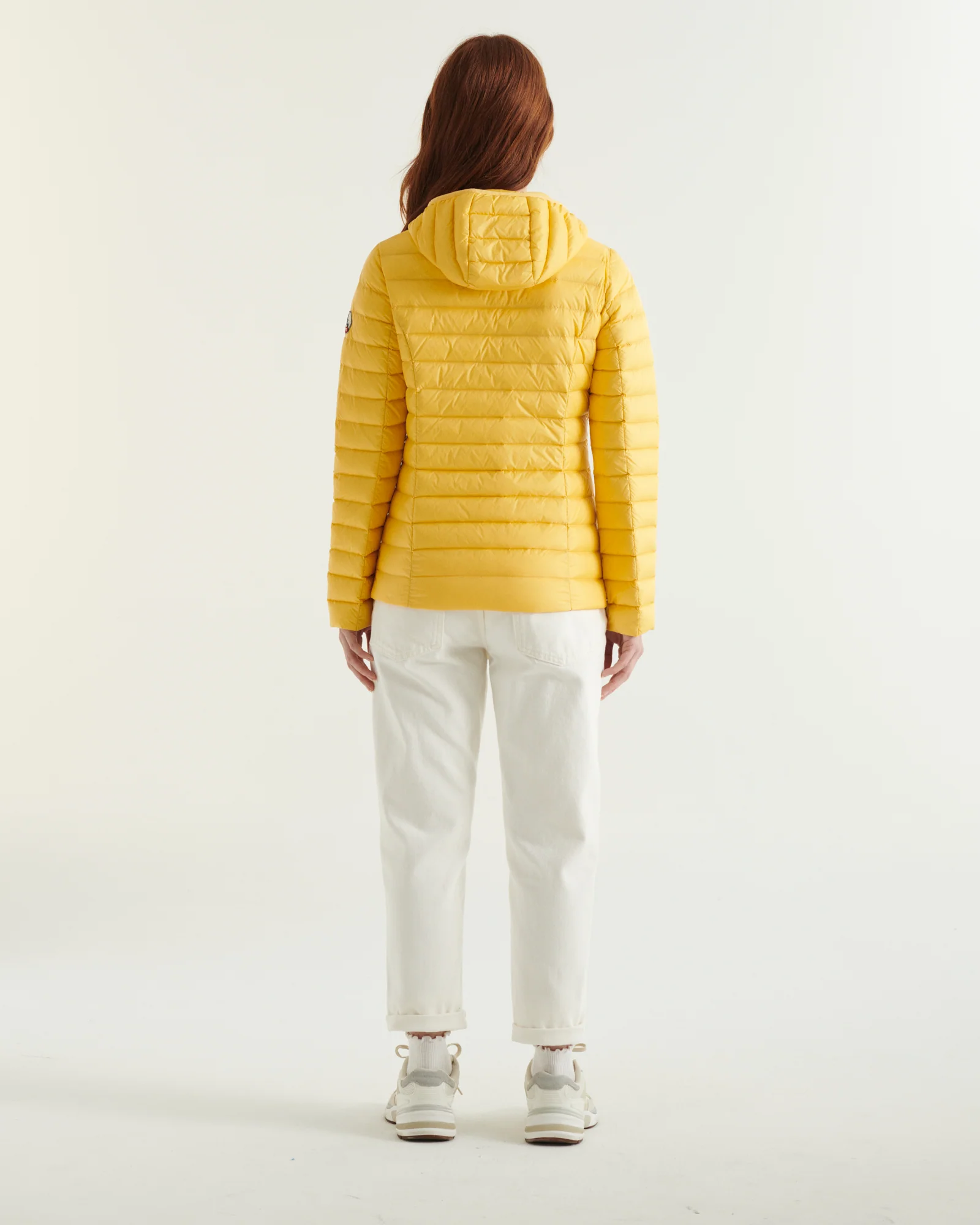 Down jacket light Celadon green Cloe hoodie