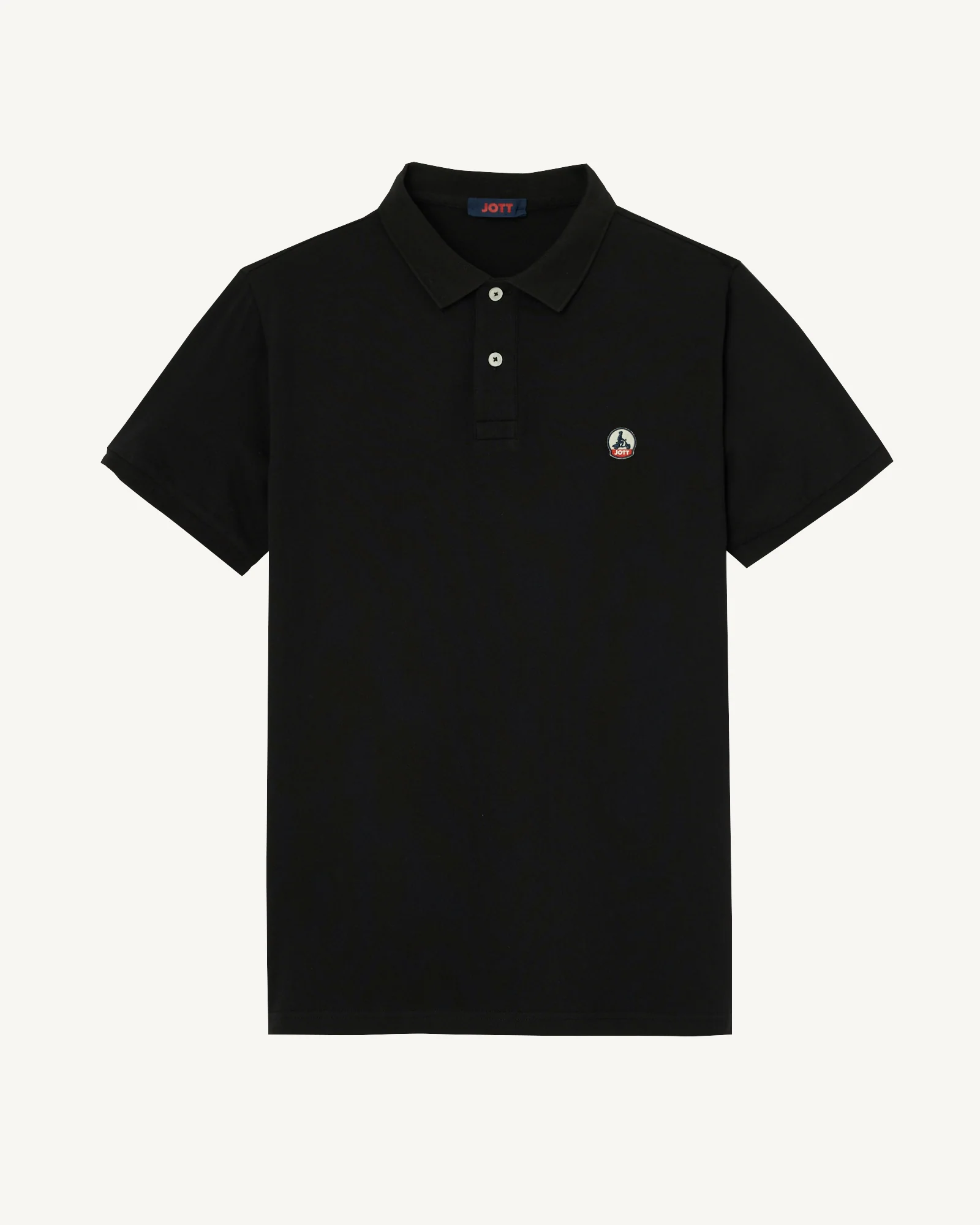 Polo shirt in organic cotton Black Marbella