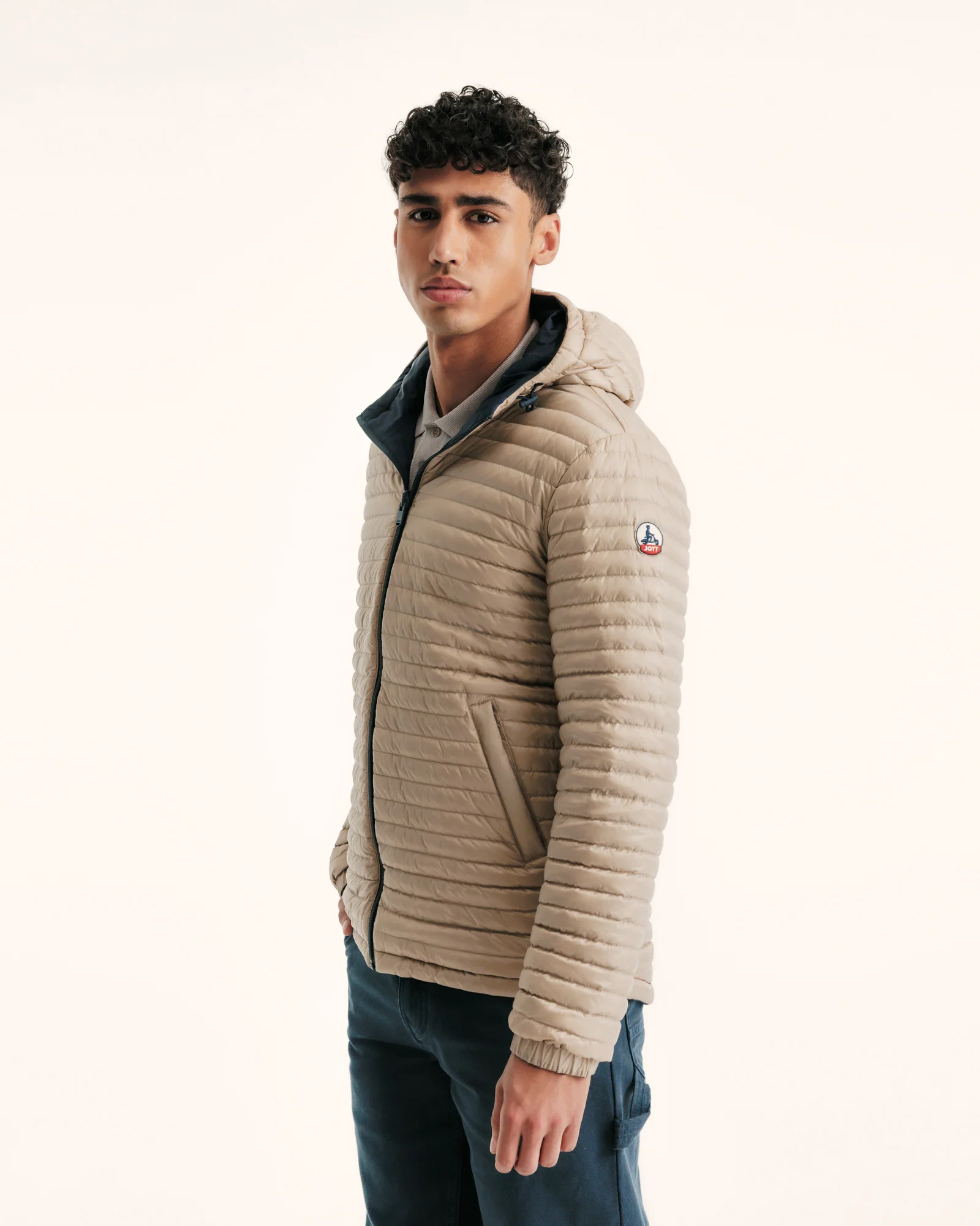 Down jacket ultralight reversible Navy/Beige Chicago 2.0