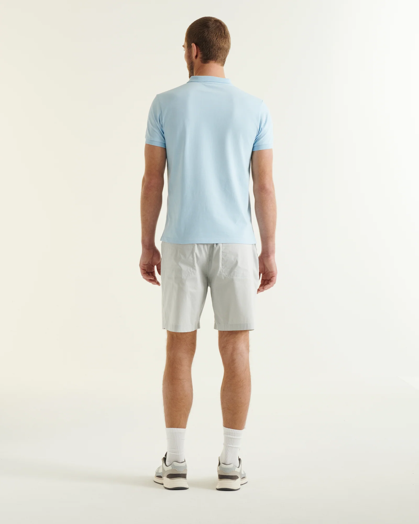 Polo shirt in organic cotton White Marbella